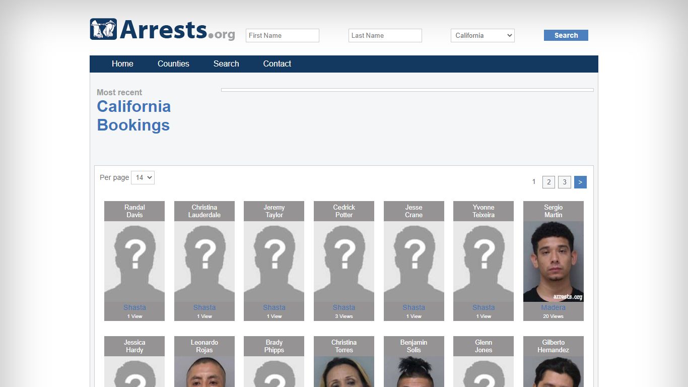 California Arrests and Inmate Search